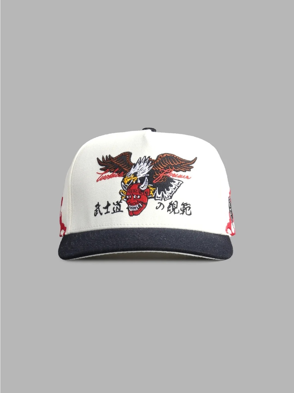 Darc Sport Eagle Oni Mask A Frame Snapback Cream Black
